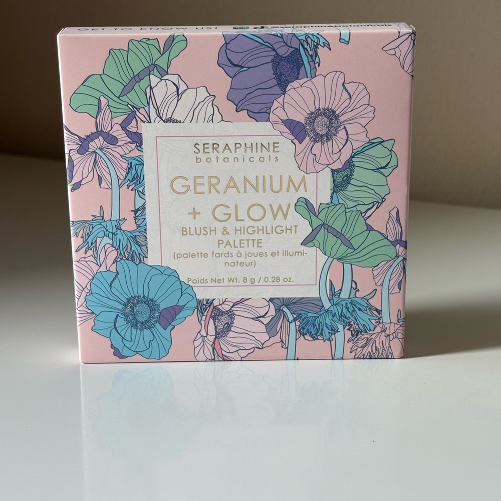 Geranium + Glow Blush & Highlight Palette